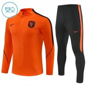 Holland Børn Orange Trænings Sweatshirt Kvart-Zip 2026-27
