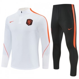 Holland Hvid Trænings Sweatshirt Kvart-Zip 2026-27