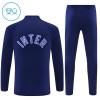 Inter Milan Børn Blå Trænings Sweatshirt Kvart-Zip 2026-27