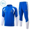 Juventus Børn Blå Trænings Sweatshirt Kvart-Zip 2026-27 Juventus Børn Blå Trænings Sweatshirt Kvart-Zip 2026-27