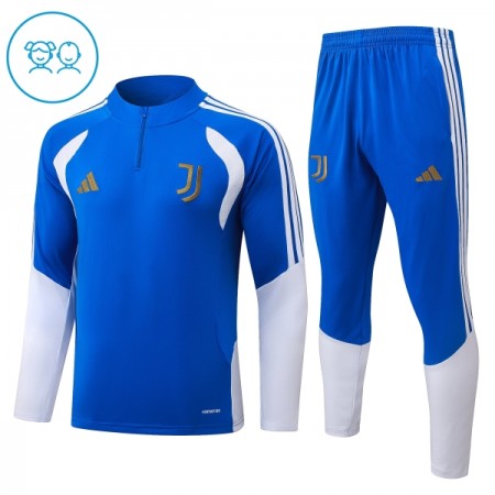 Juventus Børn Blå Trænings Sweatshirt Kvart-Zip 2026-27 Juventus Børn Blå Trænings Sweatshirt Kvart-Zip 2026-27