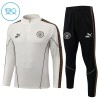 Manchester City Børn Grå Trænings Sweatshirt Kvart-Zip 2026-27 Manchester City Børn Grå Trænings Sweatshirt Kvart-Zip 2026-27