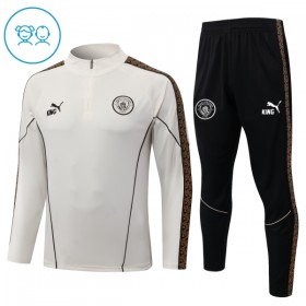 Manchester City Børn Grå Trænings Sweatshirt Kvart-Zip 2026-27