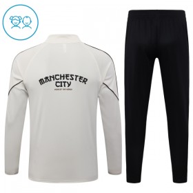 Manchester City Børn Grå Trænings Sweatshirt Kvart-Zip 2026-27