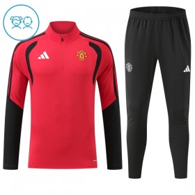 Manchester United Børn Rød Trænings Sweatshirt Kvart-Zip 2026-27