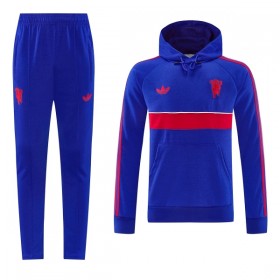 Manchester United Hoodie Blå Trænings Sweatshirt 2026-27