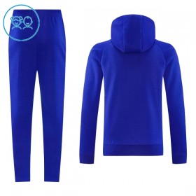 Manchester United Hoodie Børn Blå Trænings Sweatshirt 2026-27