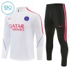 Paris Saint-Germain Børn Hvid Trænings Sweatshirt Kvart-Zip 2026-27 Paris Saint-Germain Børn Hvid Trænings Sweatshirt Kvart-Zip 2026-27