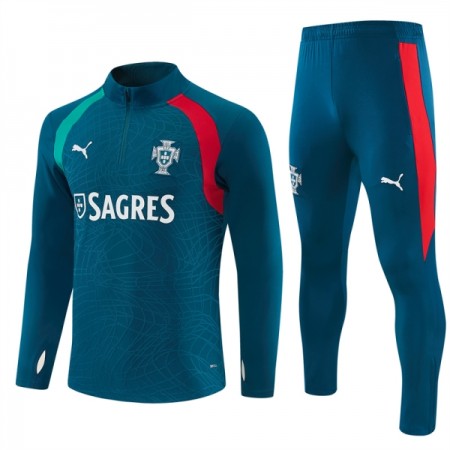 Portugal Blå Trænings Sweatshirt Kvart-Zip 2026-27 Portugal Blå Trænings Sweatshirt Kvart-Zip 2026-27