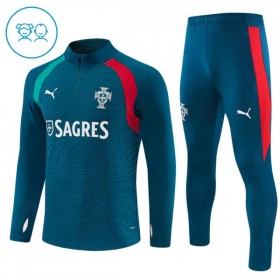 Portugal Børn Blå Trænings Sweatshirt Kvart-Zip 2026-27