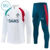 Portugal Børn Hvid Trænings Sweatshirt Kvart-Zip 2026-27 Portugal Børn Hvid Trænings Sweatshirt Kvart-Zip 2026-27
