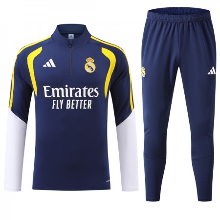 Real Madrid Blå Trænings Sweatshirt Kvart-Zip 2026-27 Real Madrid Blå Trænings Sweatshirt Kvart-Zip 2026-27