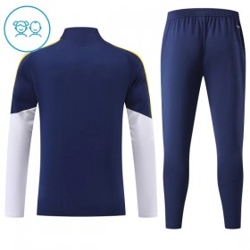 Real Madrid Børn Blå Trænings Sweatshirt Kvart-Zip 2026-27