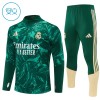 Real Madrid Børn Grøn Trænings Sweatshirt Kvart-Zip 2026-27 Real Madrid Børn Grøn Trænings Sweatshirt Kvart-Zip 2026-27