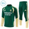 Real Madrid Børn Grøn Trænings Sweatshirt Kvart-Zip 2026-27 Real Madrid Børn Grøn Trænings Sweatshirt Kvart-Zip 2026-27