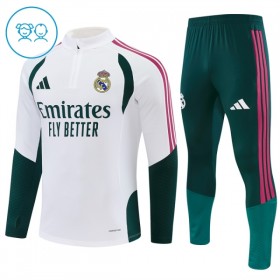 Real Madrid Børn Hvid Trænings Sweatshirt Kvart-Zip 2026-27