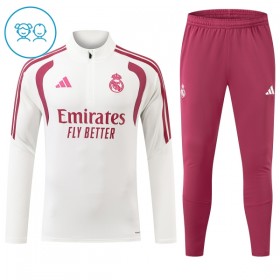 Real Madrid Børn Hvid Trænings Sweatshirt Kvart-Zip 2026-27