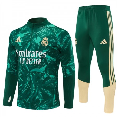 Real Madrid Grøn Trænings Sweatshirt Kvart-Zip 2026-27 Real Madrid Grøn Trænings Sweatshirt Kvart-Zip 2026-27