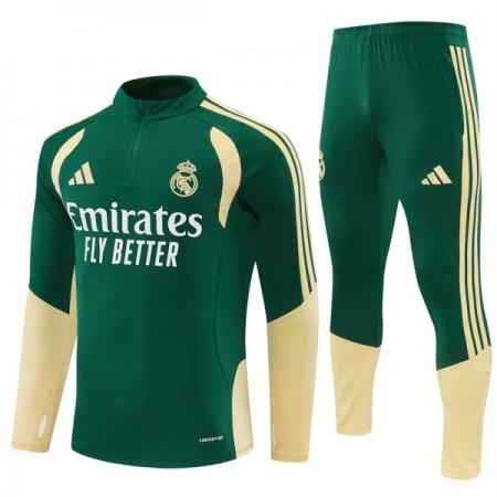 Real Madrid Grøn Trænings Sweatshirt Kvart-Zip 2026-27 Real Madrid Grøn Trænings Sweatshirt Kvart-Zip 2026-27