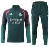 Real Madrid Grøn Trænings Sweatshirt Kvart-Zip 2026-27 Real Madrid Grøn Trænings Sweatshirt Kvart-Zip 2026-27