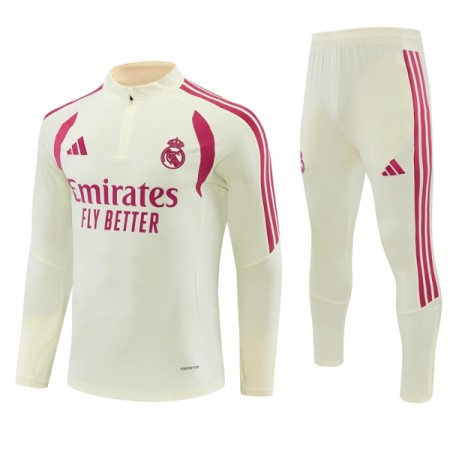 Real Madrid Hvid Trænings Sweatshirt Kvart-Zip 2026-27 Real Madrid Hvid Trænings Sweatshirt Kvart-Zip 2026-27