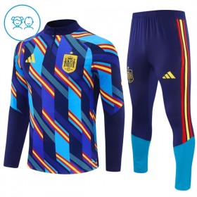 Spanien Børn Blå Trænings Sweatshirt Kvart-Zip 2026-27