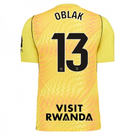 Atlético Madrid Oblak 13 Målmand Trøje Gul 2026-27 Kortærmet Atlético Madrid Oblak 13 Målmand Trøje Gul 2026-27 Kortærmet