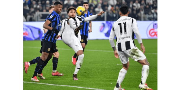 Juventus slog Inter Milan 1-0 og vendte tilbage til top fire i Serie A